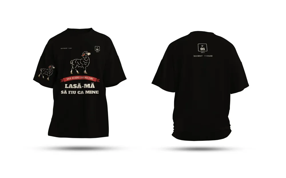 Tricouri Oaia Neagră, colecție făcută de Optical Merch